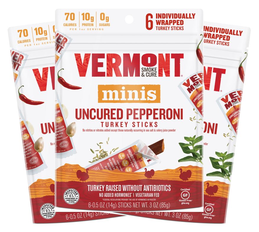 Uncured Pepperoni Turkey Meat Sticks | Vermont Smoke & Cure®